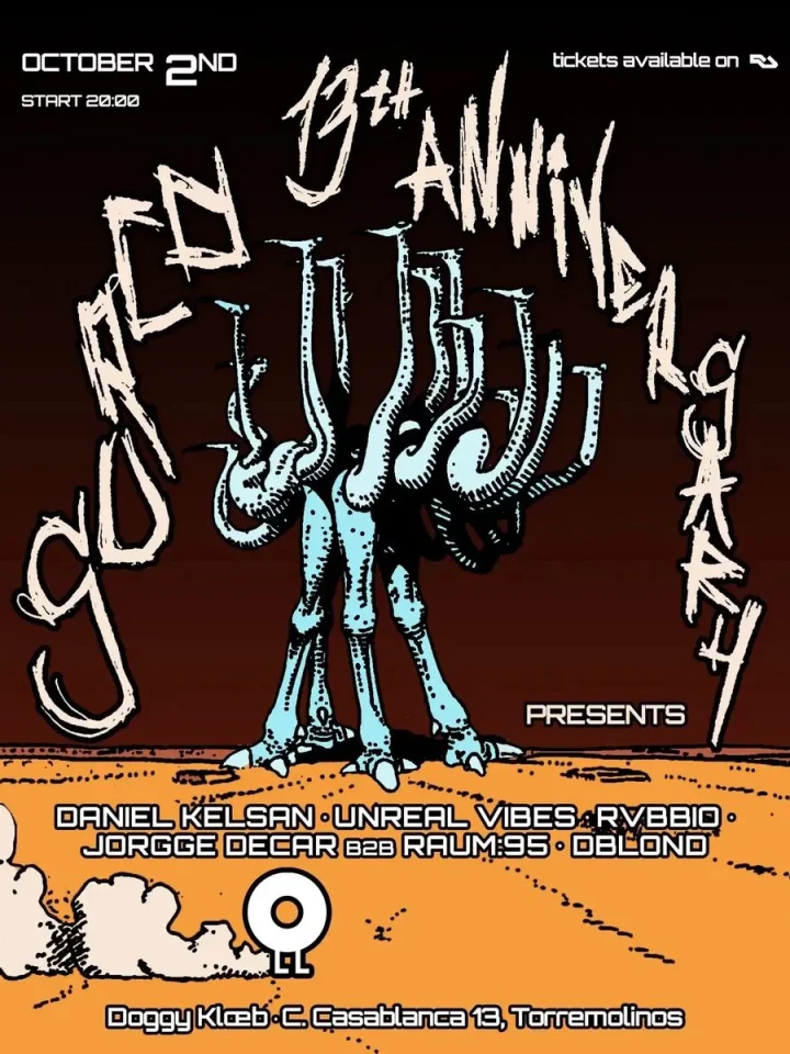 Cartel de SURCO 13TH ANNIVERSARY: 2 de octubre de 2026 en Doggy Kloeb, Torremolinos