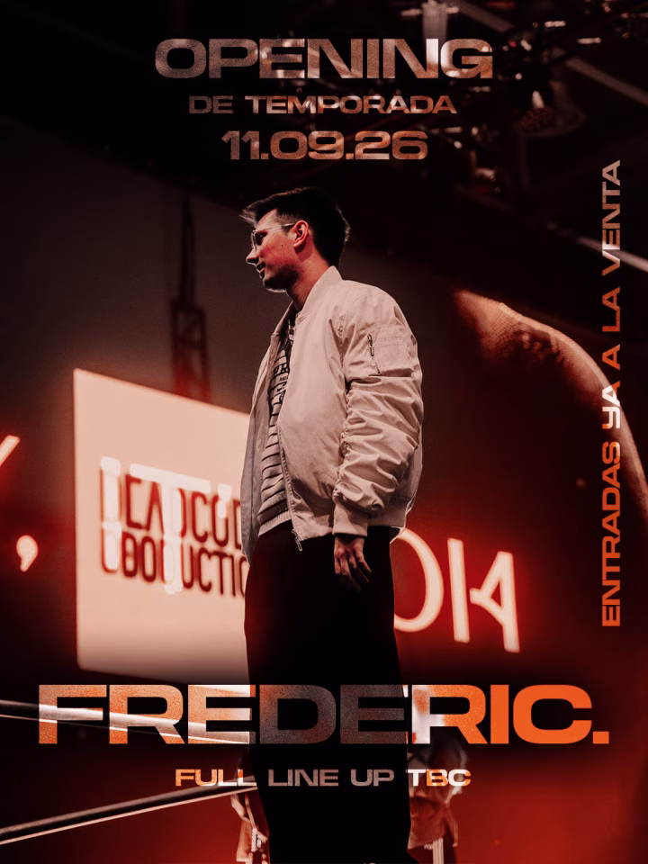 Underclub Alicante inaugura temporada el 11 de septiembre con Frederic, Alex Vigo, Charlotte Lyonn, Gonci y Erøs en una noche especial.